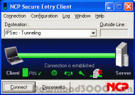 NCP Secure Entry Linux Client screenshot